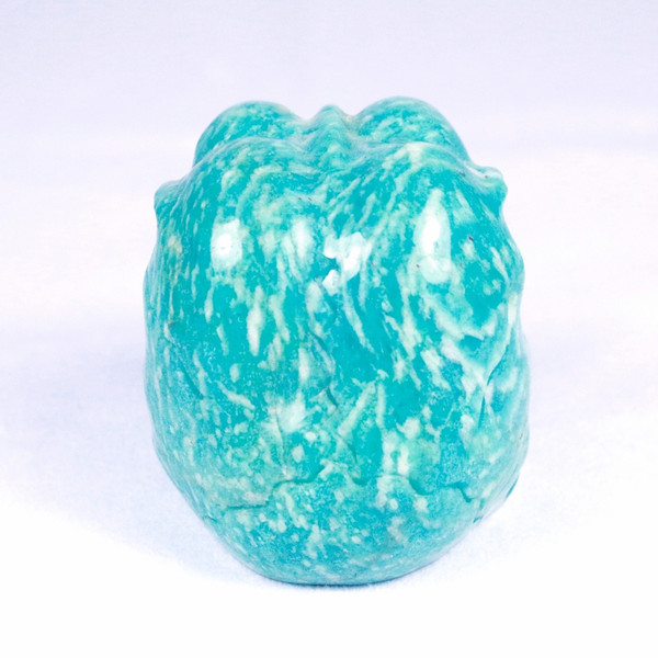 Raven's Carved Gem Amazonite Alien Crystal Skull