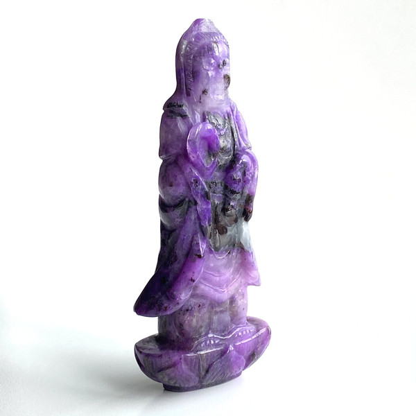 Raven's Purple Lavender Gem Sugilite Gel Crystal Quan Yin