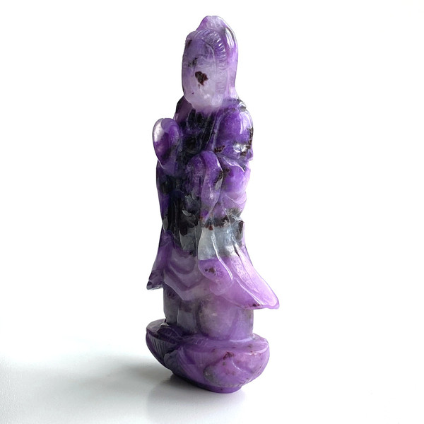 Raven's Purple Lavender Gem Sugilite Gel Crystal Quan Yin