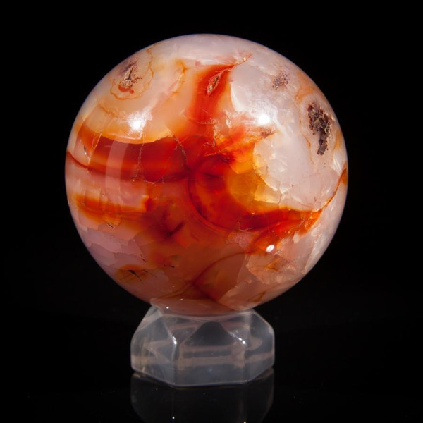 Carnelian Sphere Gemstone Crystal Ball