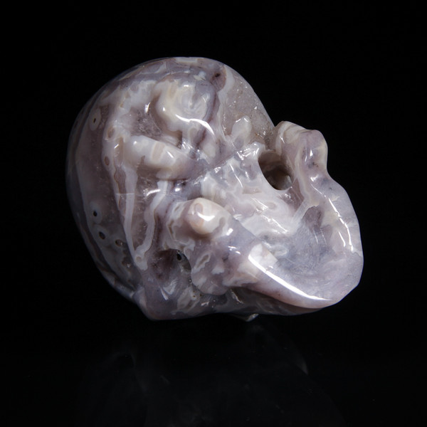 Royal Agate Crystal Skull 3.1"