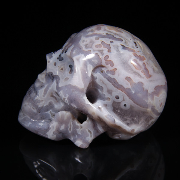 Royal Agate Crystal Skull 3.1"
