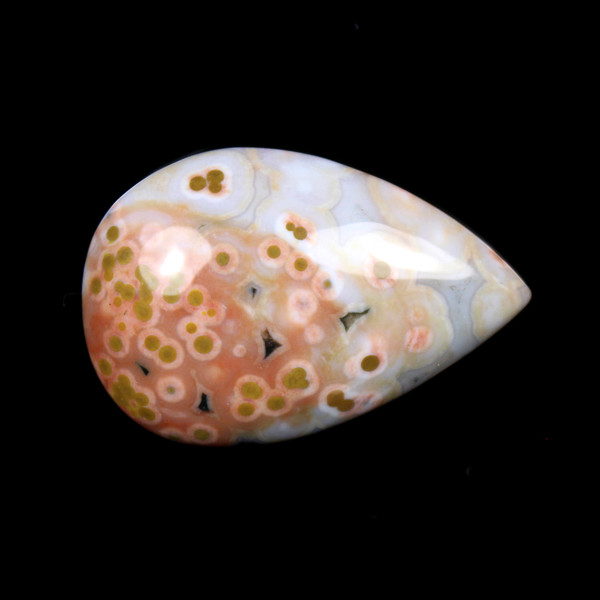 Ocean Jasper Cab Designer Cabochon 40 x 27 x 9 mm