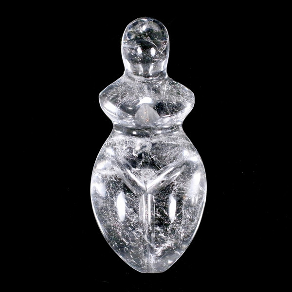 Clear Quartz Crystal Mother Earth Goddess Gaia Carving