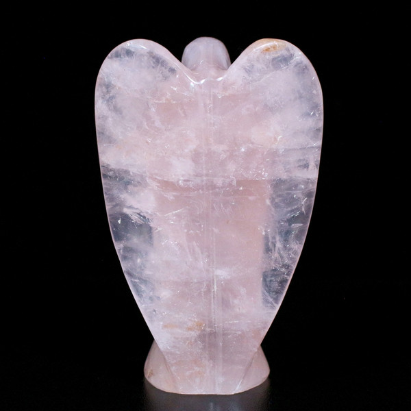 Rose Quartz Crystal Angel Carving