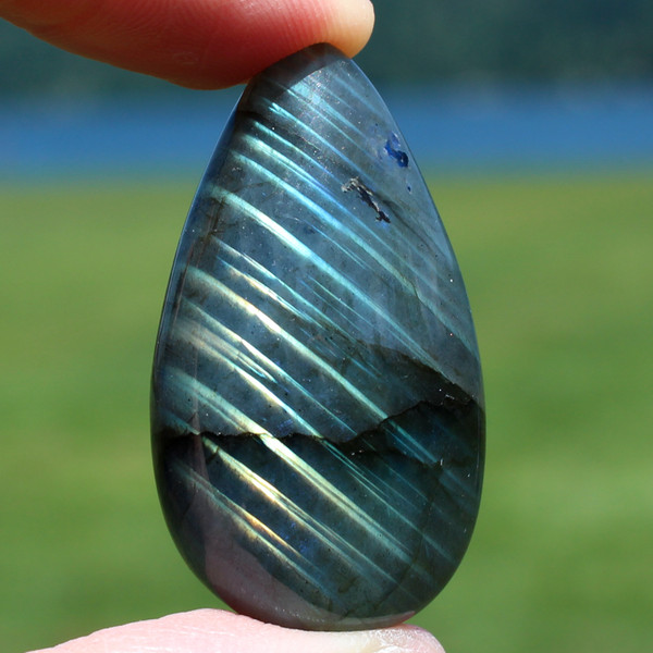Flashy Labradorite Crystal Tumbled Stone