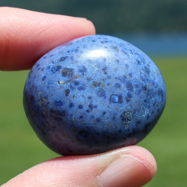 Peruvian Blue Dumortierite Crystal Tumbled Stone