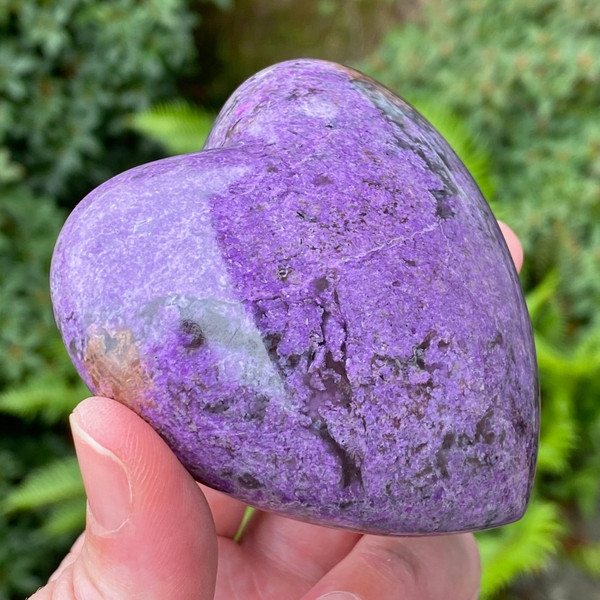 Super Fine Purple Sugilite Heart XXL