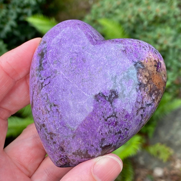 Super Fine Purple Sugilite Heart XXL