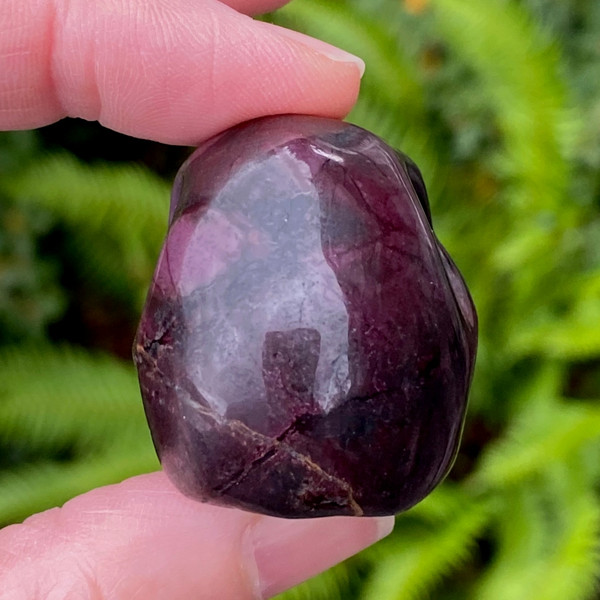 Raven's Ultra Fine Royal Sugilite Carved Crystal Skull