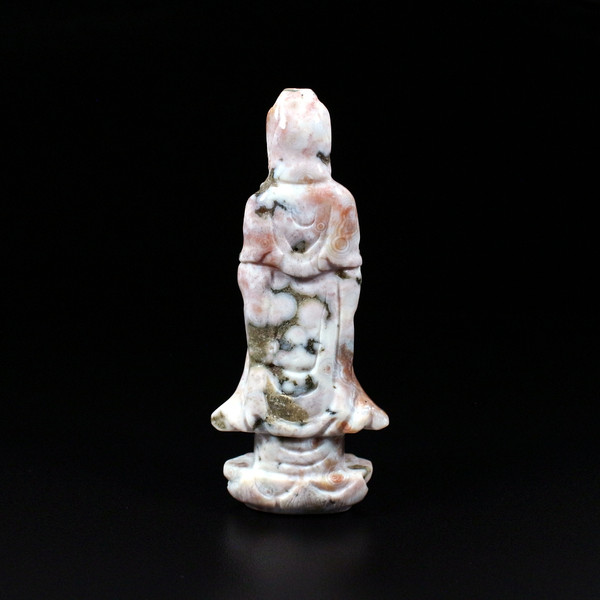 Ocean Jasper Crystal Quan Guan Yin Carving Statue
