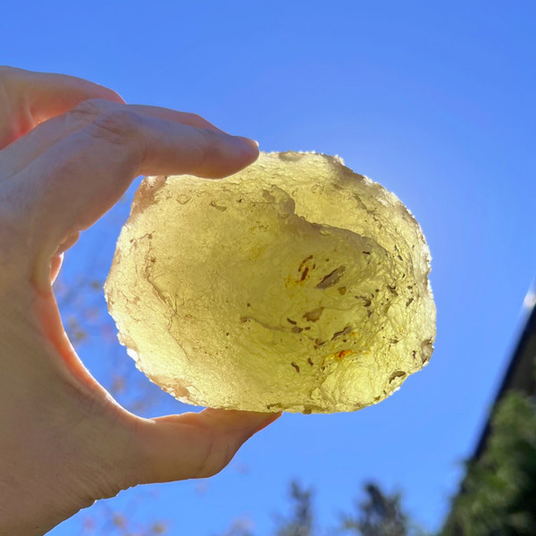 Ultra Rare Libyan Desert Glass Museum Quality Mineral Specimen