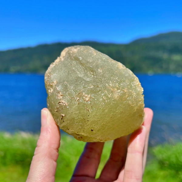 Ultra Rare Libyan Desert Glass Museum Quality Mineral Specimen