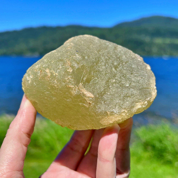 Ultra Rare Libyan Desert Glass Museum Quality Mineral Specimen