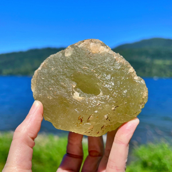 Ultra Rare Libyan Desert Glass Museum Quality Mineral Specimen