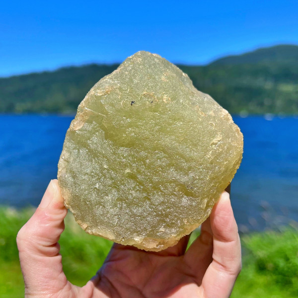 Ultra Rare Libyan Desert Glass Museum Quality Mineral Specimen