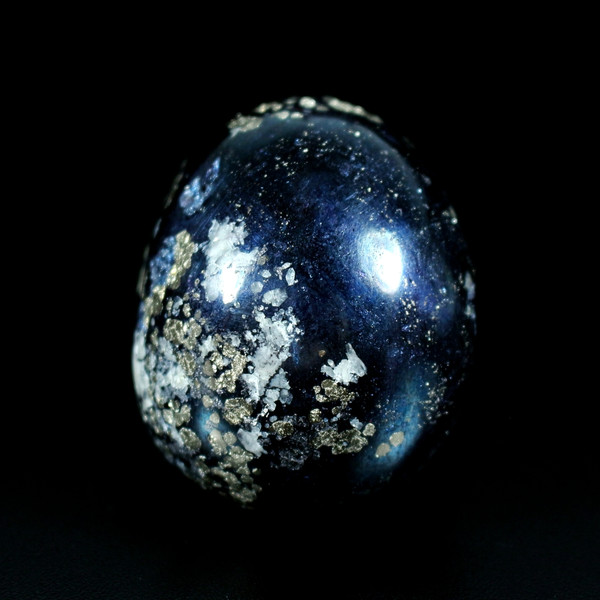 Covellite Blue Copper Ore Crystal Skull 2.5"