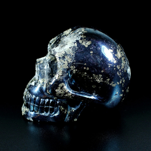 Covellite Crystal Skull 3.25" ~ Butte Montana USA