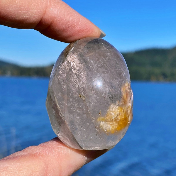 Raven's Lodolite Garden Quartz Crystal Skull