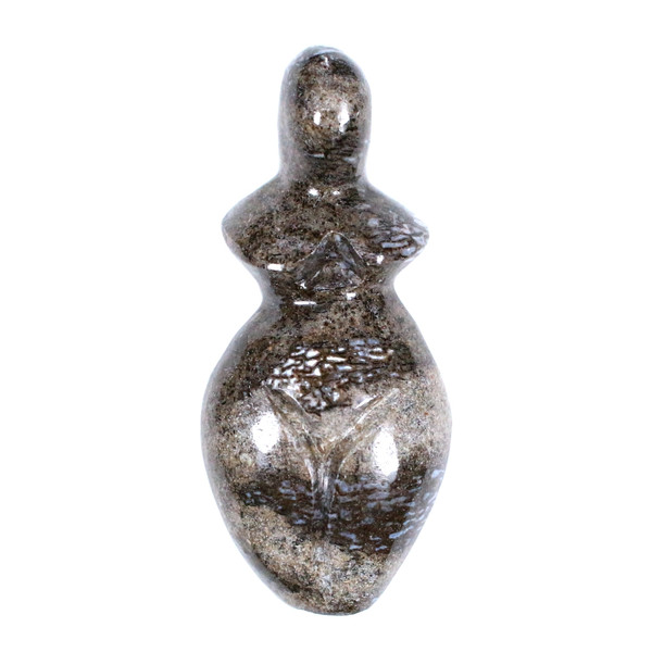 Fossilized Dinosaur Bone Goddess Carving Gaia Mother Earth