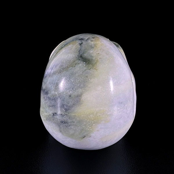 Raven's Carved Connemara Marble Crystal Skull Ireland