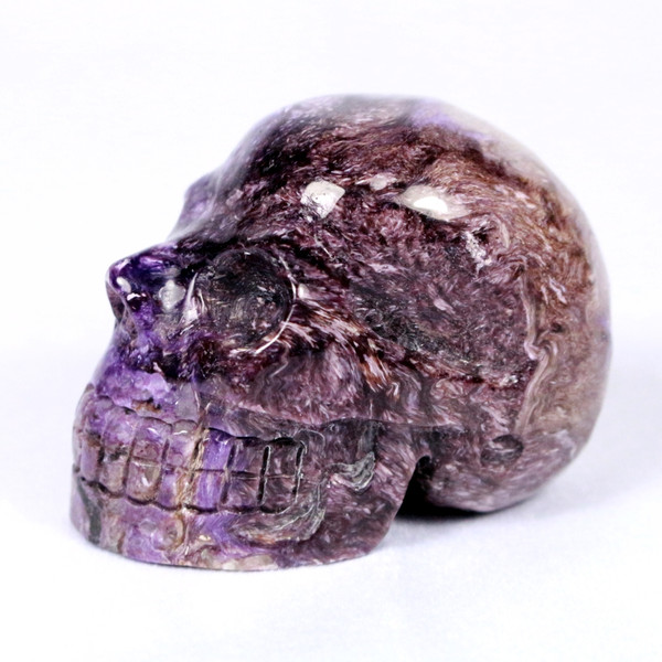 Purple Charoite Crystal Skull Ultra Rare 2.2"