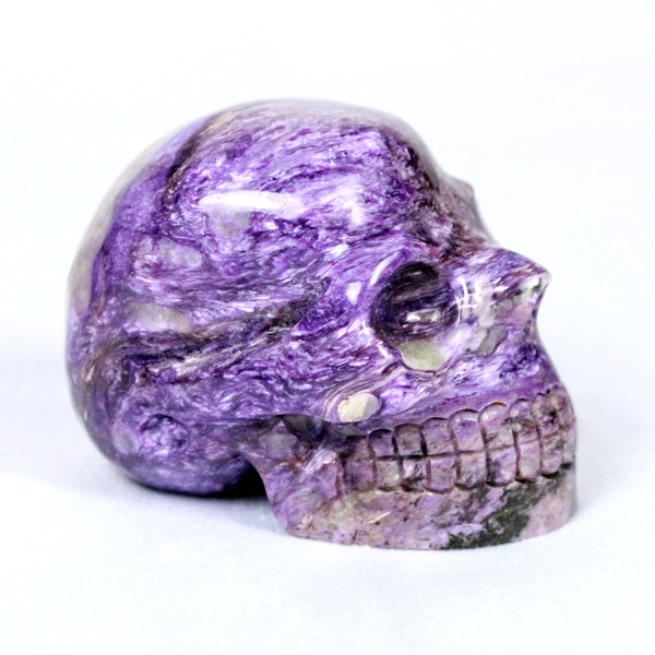 Purple Charoite Crystal Skull Ultra Rare 2.2"