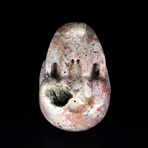 Raven's Carved AAA Gigantic Ocean Jasper Crystal Skull