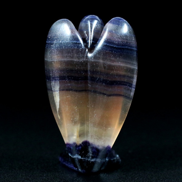 Rainbow Fluorite Angel Crystal Figurine