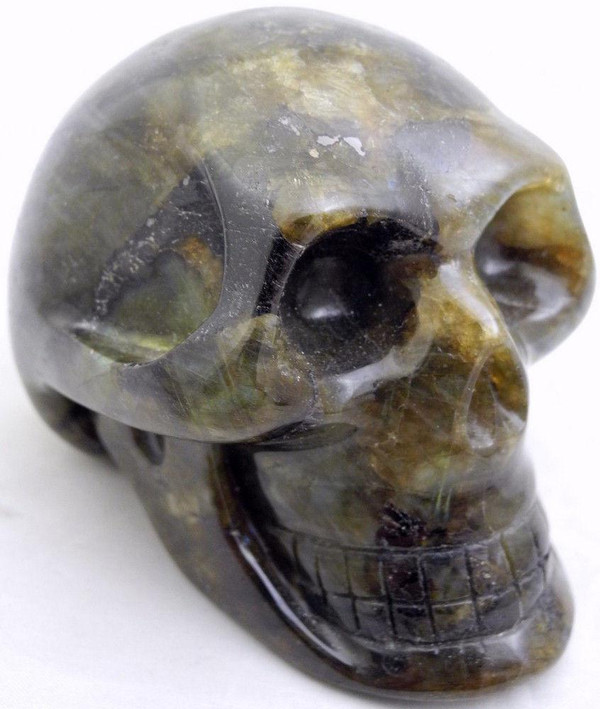 Raven's Colorful Flashy Labradorite  Crystal Skull