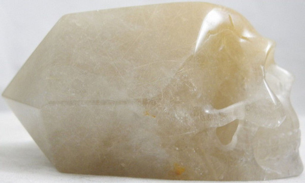 Raven's Heavily Rutilated Quartz Crystal Skull Wand