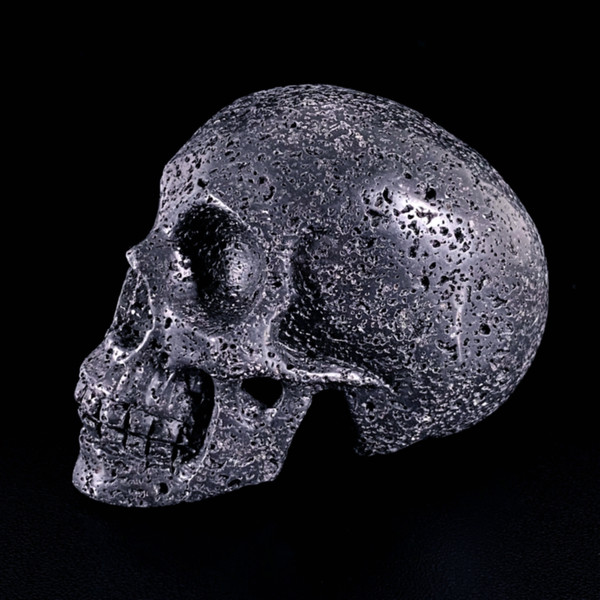 Raven's Carved Lava Crystal Skull