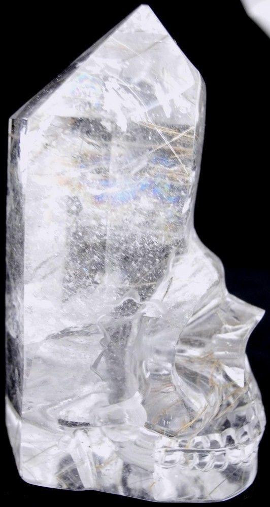 Raven's Rutilated Quartz Crystal Skull Generator