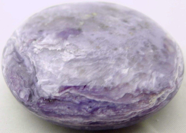 Charoite Puffed Disk Carving