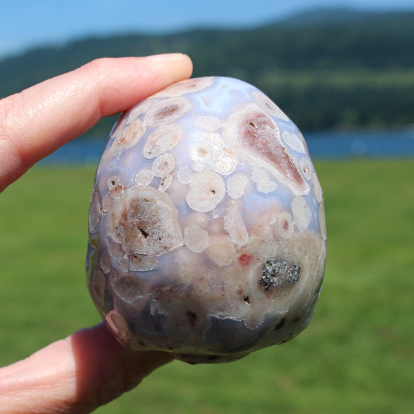 Cosmic Agate Crystal Skull 3.1"