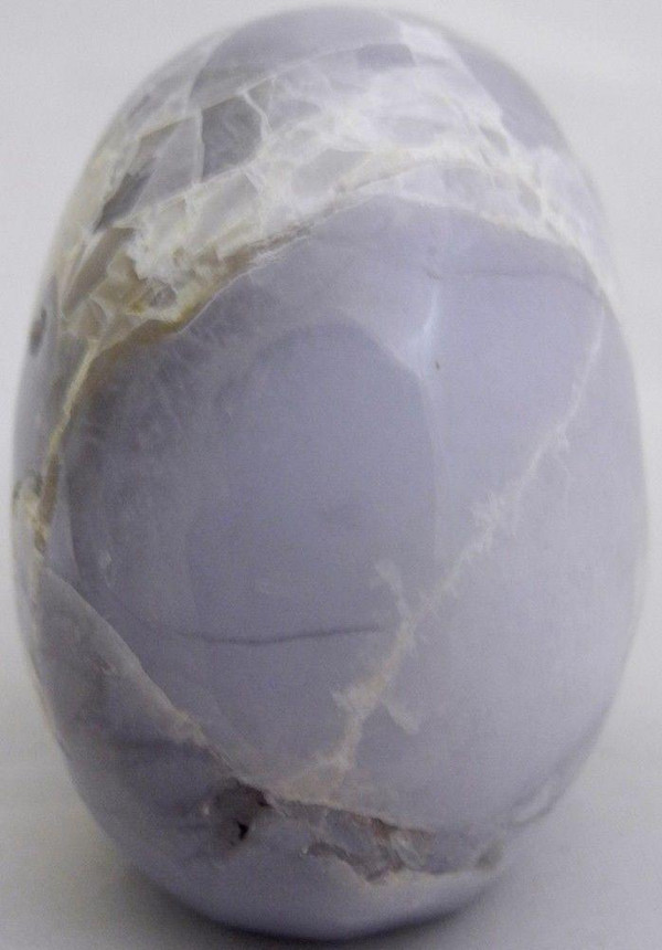 Raven's Blue Chalcedony Crystal Skull Carving