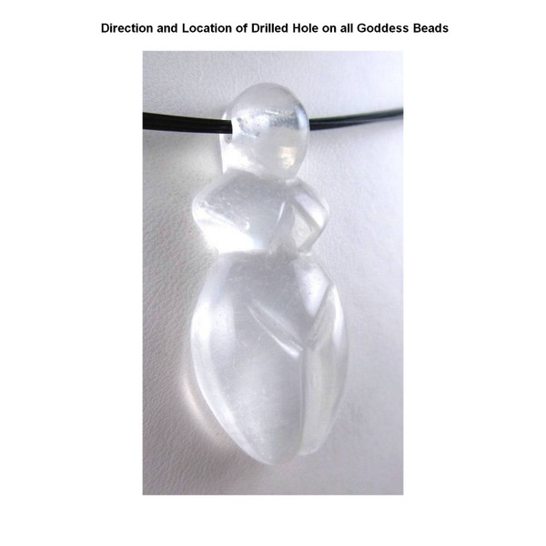 Ruby Zoisite Gemstone Goddess Bead Fertility Charm ( 1 piece )