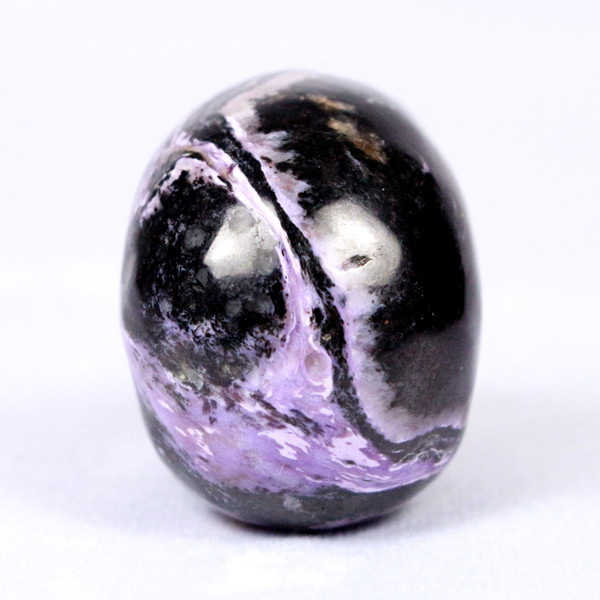 High Contrast Purple Charoite Crystal Skull 1.6"
