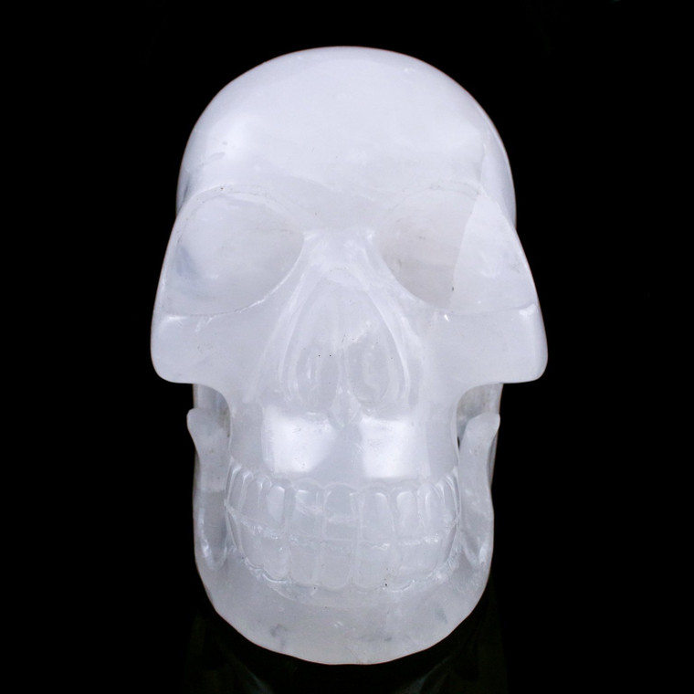 Moon Quartz Crystal Skull Life Size 6.5"