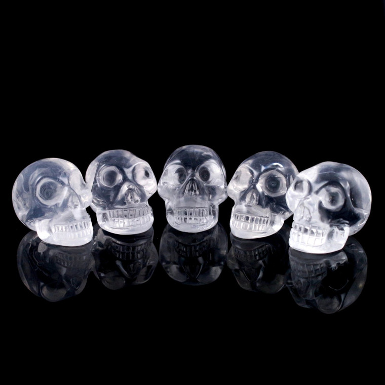 Mitchell Hedges Activated Clear Quartz Crystal Skull 1" ( 1 Piece )