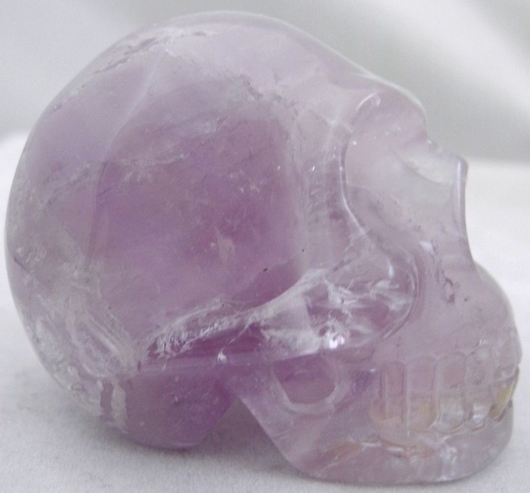 Raven's Carved Amethyst Crystal Skull 1