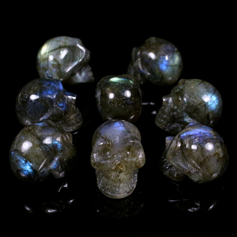 Mitchell Hedges Activated Labradorite Crystal Skull 1" (1 piece)