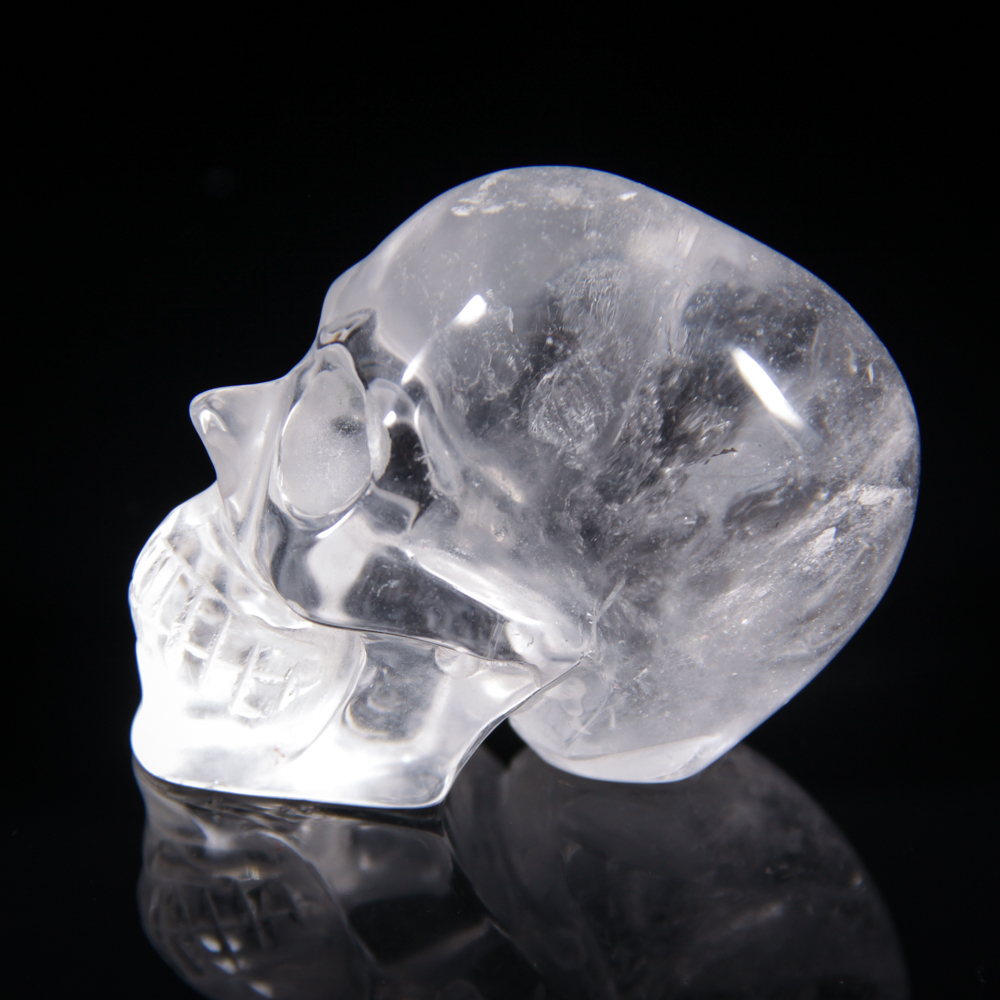 Amazing Clear Huge 5.1 Quartz Rock Crystal Carved Crystal Skull Coffee  Mug, Cup, 6.3 OZ Crystal Healing