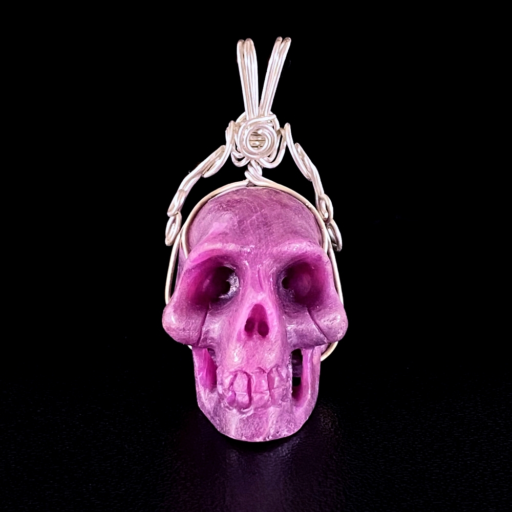 Crystal Skull Necklace With Silver Chain, Perfect Momento Mori Style  Valentine's Gift - Etsy