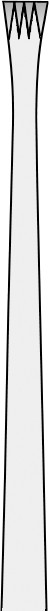 Aesculap Judd-Allis Forceps 3x4 Teeth 155mm, 6"