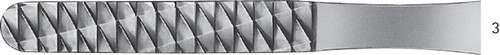 Aesculap Fomon Durogrip Tc Rasp Double-Ended Sz.3+4 16/20T.210mm
