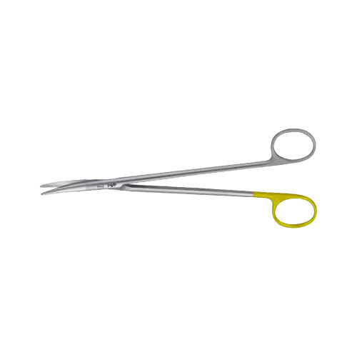 Aesculap Durotip Wavecut TC Ligature Scisscors, Curved, Blunt/Blunt, 7" (180mm)