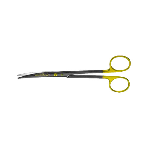 Aesculap Mayo-Lexer Noir Dissecting Scissors, W-Cut, Curved, 6.5" (165mm)