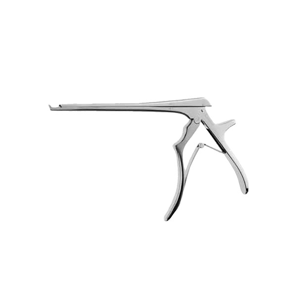 Aesculap Kerrison Bone Punch, Non-Detachable, w/o Ejector, 130 degree Up, 7" (180mm), 2x9mm, Thin Foot Plate