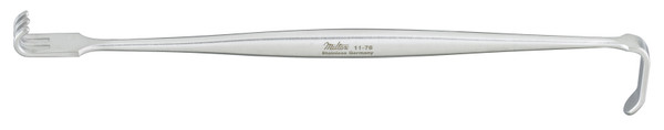 Integra-Miltex Senn Retractor, 6.25" (161mm), Dbl-Ended, 3 Blunt Prongs and 7mm x 22.5mm  Blade